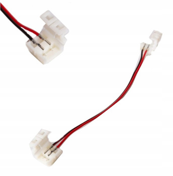 Złączka LED Dwustronna z Przewodem IP63 10cm 10mm do taśm LED