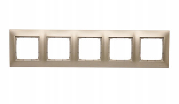 KONTAKT 54 Ramka Pięciokrotna 5-krotna 5x Pion Poziom Złoty