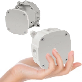 VIPLAST Puszka Natynkowa Hermetyczna Na wkręty 88x88x40 mm Biała IP44 1szt