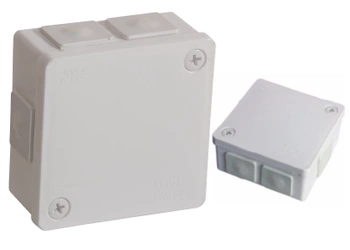 VIPLAST Puszka Natynkowa Hermetyczna 6-Wlotowa 86x86x40 mm Biała 1szt