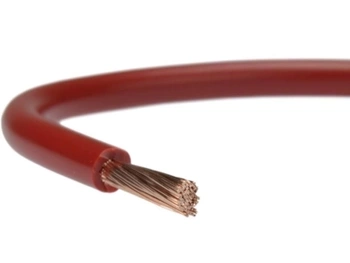 Elektrokabel Przewód okrągły elektryczny linka LGY 4 Czerwony