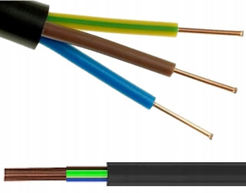 Przewód Kabel OWY 3x2,50 linka elastyczna Biały