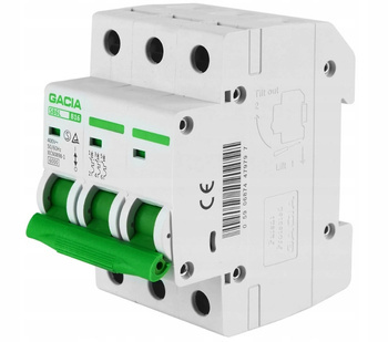 Bezpiecznik Wyłącznik Włącznik Nadprądowy B 3P 16A