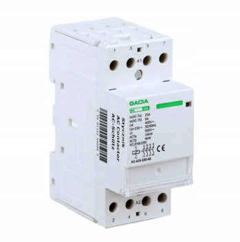 VCX Cewka Stycznik Modułowy na Szynę 4NO 3P 40A 230V