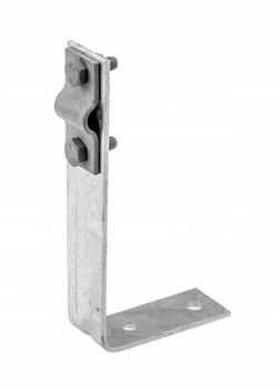 Uchwyt Kątowy do Drutu Odgromowego Śruby M6 120 mm