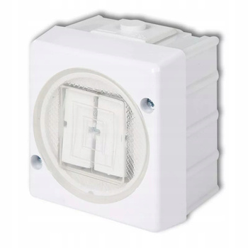 KARLIK SENIOR Łącznik świecznikowy natynkowy Hermetyczny BIAŁY