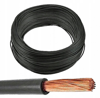 Przewód Kabel z linką giętką LgY 1x2,50mm 300/500V Czarny