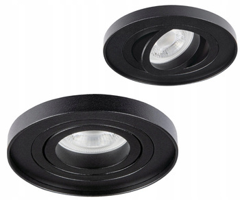 Kanlux Oczko Oprawa Pierścień Ruchomy Tiny Bord Czarny 10W Aluminium