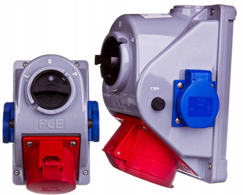 PCE Gniazdo Natynkowe z Wyłącznikiem 2x230V L-0-P