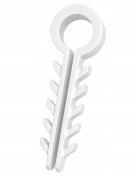 Uchwyt do Kabli Przewodów Okrągłych Szybkiego Montażu Zestaw 100 sz. Białe