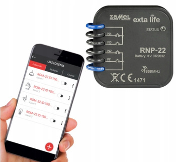 Nadajnik Radiowy Dopuszk. 4 Kanały EXTALife RNP-22