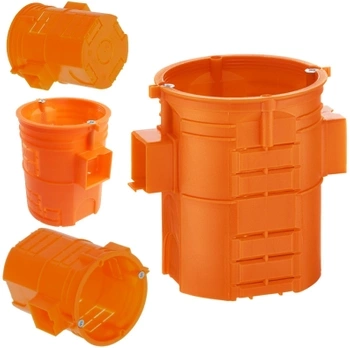 Puszka Elektryczna Podtynkowa Szeregowa 80mm Głęboka z Wkrętami 1szt SIMET