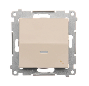 SIMON 54 Łącznik schodowy podświetlany KREM