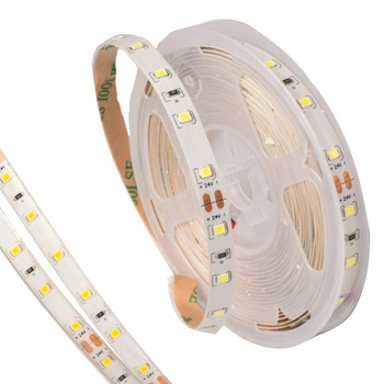 Taśma LED 5m Neutralna 24V IP65 Wodoodporna Hermetyczna do Łazienki
