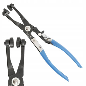 HOEGERT Szczypce Do Opasek I Zacisków Proste Okrągłe Końcówki 230 mm