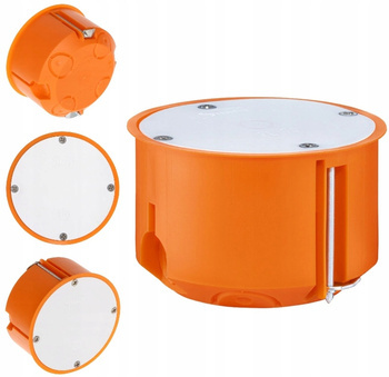 Puszka Elektryczna Podtynkowa Regips K/G Pustych Ścian Pokrywa 80mm SIMET