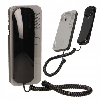 Unifon Słuchawka Domofonu Cyfral SMART 2-Żyłowy Szaro-Czarny analogowy