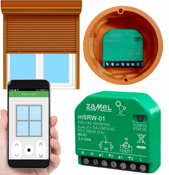 Sterownik Rolet MINI WiFi dopuszkowy mSRW-01 SUPLA