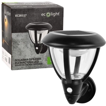 Lampa Elewacyjna Ogrodowa Solarna Czujnik Zmierzch