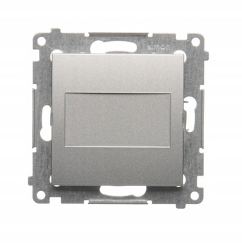 SIMON 54 Zaślepka ramki z mostkiem SREBRNY