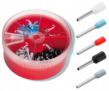 CIMCO Zestaw Końcówek Tulejek Izolowanych  do kabli przewodów 0,5-2,5