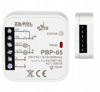 ZAMEL Przekaźnik Bistabilny 2 Kanałowy Dopuszkowy