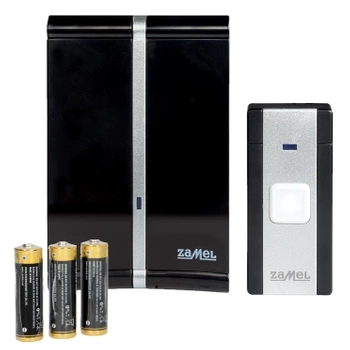 Dzwonek do drzwi Bezprzewodowy Bateryjny ZAMEL Czarny