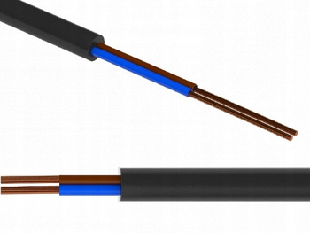 Przewód OWY 2x2,50 linka elastyczna 300/500V Czarn