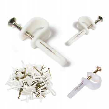 Uchwyt Kablowy Montażowy Przewodów Okrągłych 50Szt