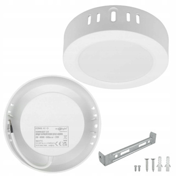 Lampa Oprawa Natynkowa Oświetleniowa LED Okrągła 12 cm 6W 4000K + Zasilacz