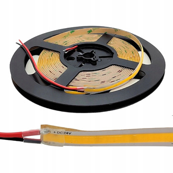 Taśma LED COB Pasek 5m 45W 24V Neutralne Jednolite Podświetlenie LED