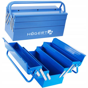 Hoegert Skrzynka Narzędziowa Metalowa Na Narzędzia 18" 450x205x200 mm