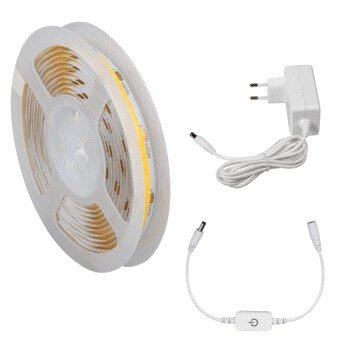 Kanlux Taśma LED 3m Zasilacz Włącznik Neutralna