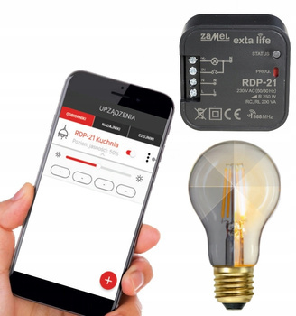 ZAMEL Radiowy Ściemniacz do światła 230V na Pilot
