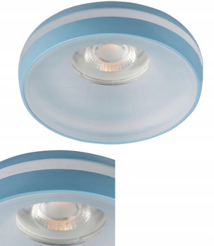 Kanlux Oczko Sufitowe LED Pierścień Ozdobny GU10 10W ELICEO DSO Niebieskie