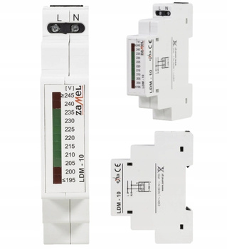 Modułowy Wskaźnik Napięcia Jednofazowy 1F LED 245V