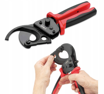 CIMCO Obcinak Zębakowaty Nożyce Do Cięcia Kabli 45mm Czarno-Czerwone