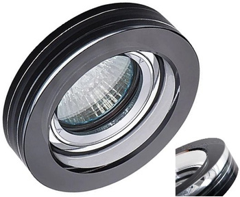 KANLUX Oczko Sufitowe LED Oprawka Szklana Punktowa MORTA GU10 10W Czarna