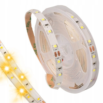 Taśma LED do Podświetlania Mebli Pasek Barwa Ciepła 5m 24V 54W Ściemnialna
