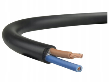 Przewód OMY 2x1 linka elastyczna 300V CZARNA