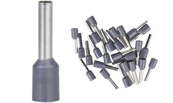 Tulejka Kablowa Izolowana Końcówka Miedziana 2,5 mm2 25 szt. Szara