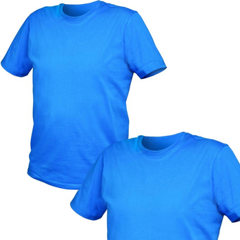 HOEGERT T-shirt Koszulka Bawełniana Niebieska Uniwersalna Męska M (50)