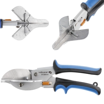 HOEGERT Nożyce Do Cięcia Profili Z Kątomierzem
