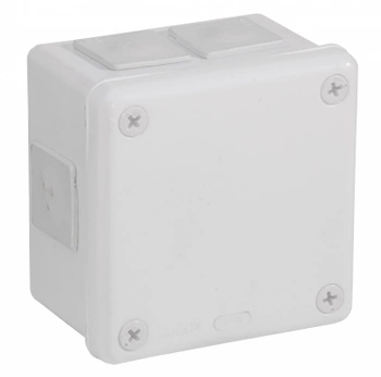 VIPLAST Puszka Natynkowa Hermetyczna 6-wlotowa z Dławikami 118x118 Biały