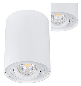 Kanlux Lampa Sufitowa LED Oprawa Spot Tuba Ruchoma 10W GU10 BORD Biała