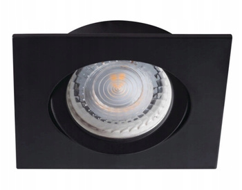 Oczko Sufitowe LED Oprawka Ruchoma Punktowa Kwadrat DALLA 10W Czarna Kanlux