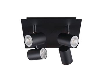 KANLUX Lampa Sufitowa LED Oprawa Ścienna Evalo 4x GU10 Czarny Mat