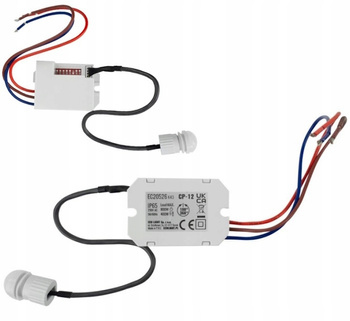 Czujnik Ruchu PIR z Sondą Zewnętrzna 800W 360st. 230V 6m Biały EcoLight