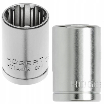 Klucz Nasadka Spline Uniwersalna Krótka Na Grzechotkę 1/2" 13 mm
