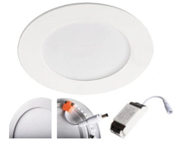 KANLUX Oczko Sufitowa LED Lampa ROUNDA 6W Biała Ciepła z Zasilaczem